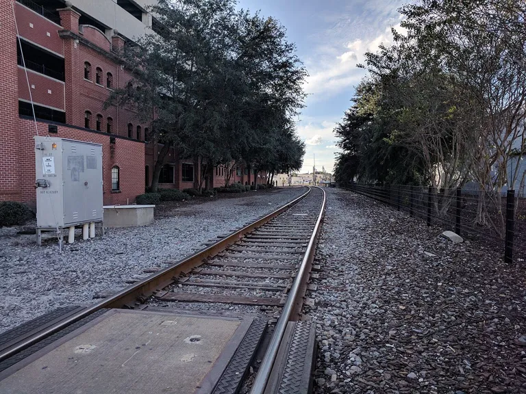 Ybor City — Level crossing at N 16th St Ybor City, looking west.gk