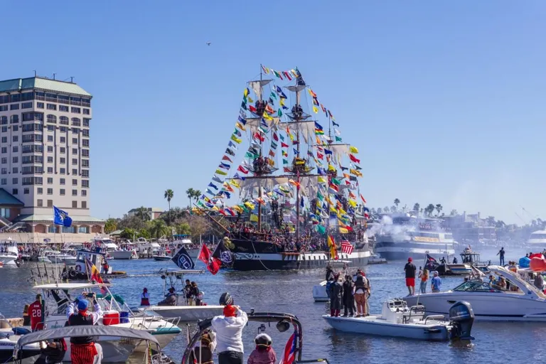 Gasparilla ship — archive photograph, not the outbound event